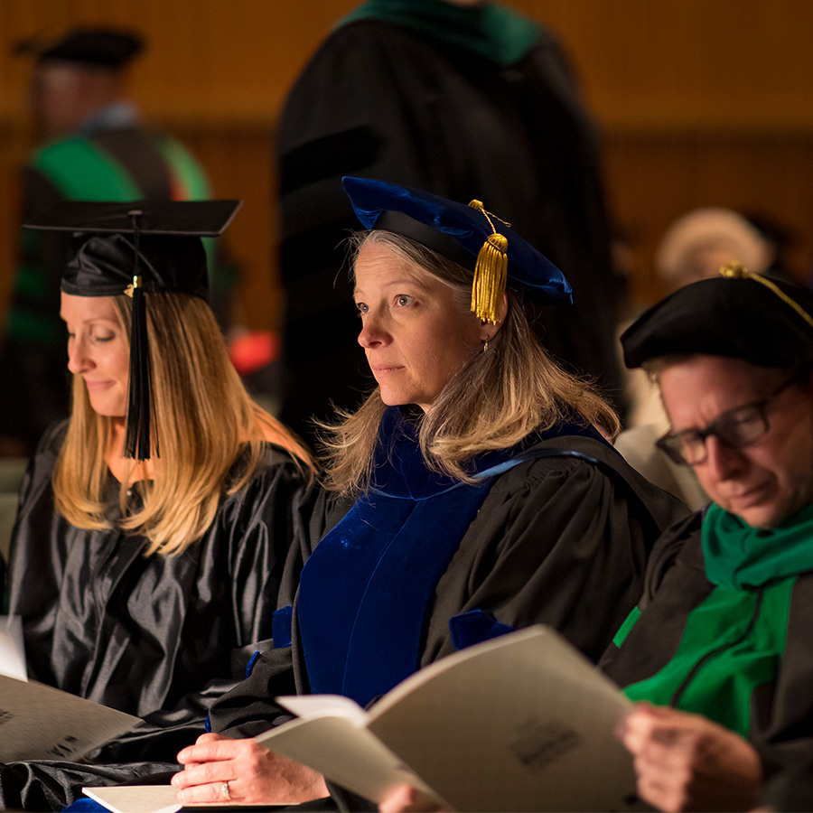 Faculty at graduation