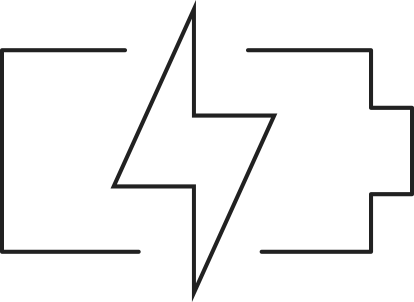 Black charging battery
