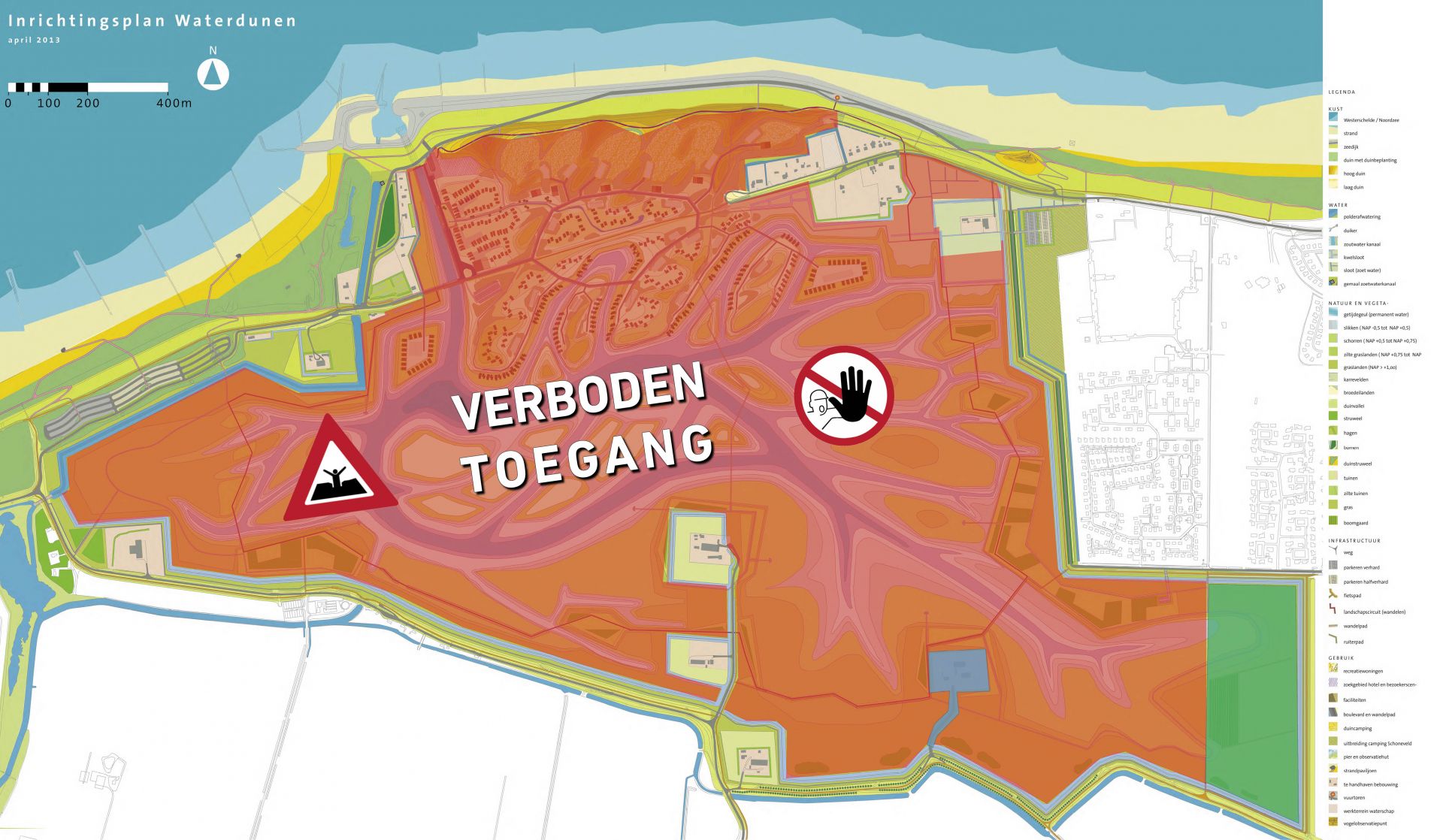 Kaart toegankelijkheid Waterdunen